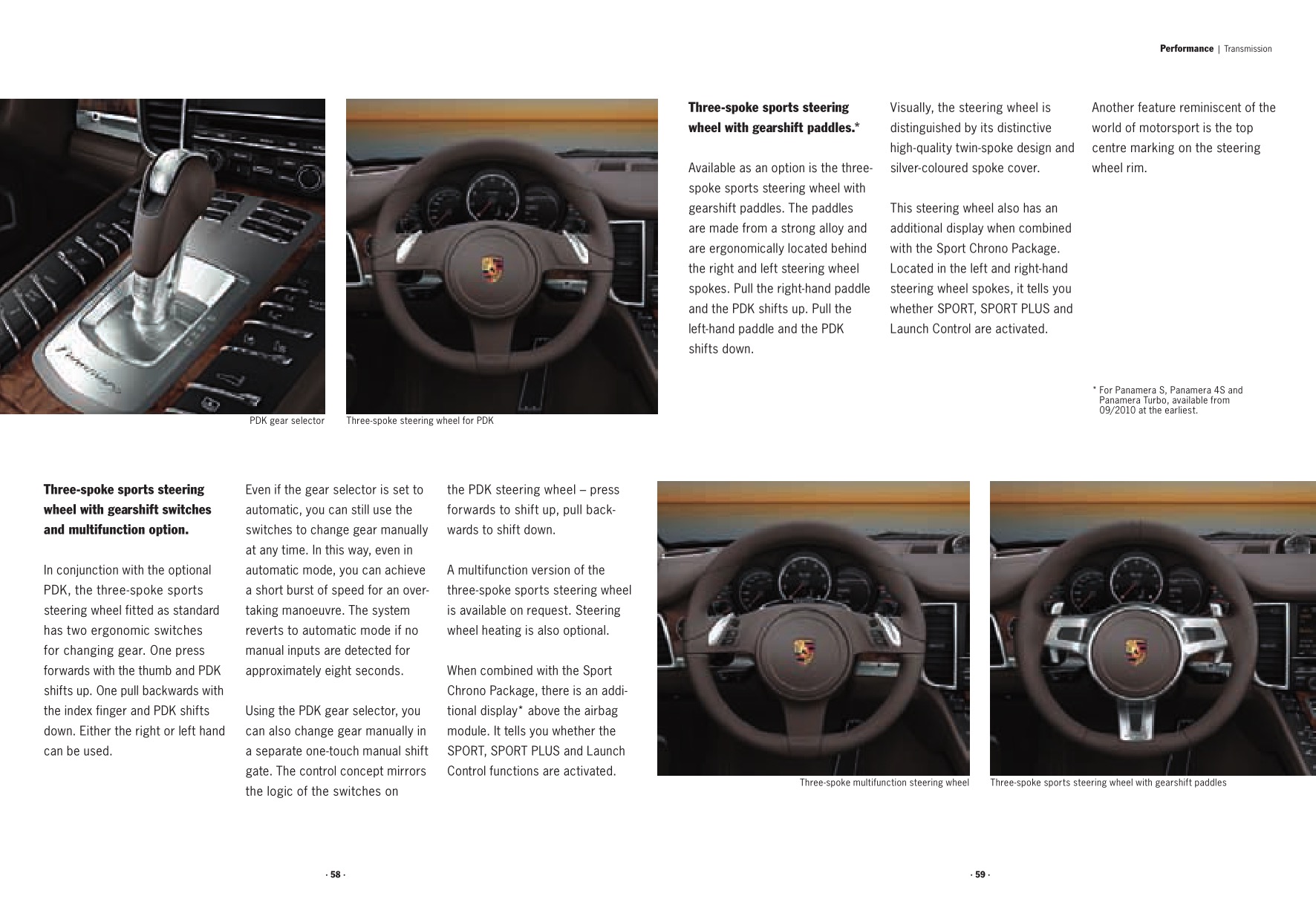 2010 Porsche Panamera Brochure Page 74
